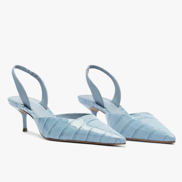 Schutz Paola Mid Slingback Pointed Toe Pump - Picture 2 of 15